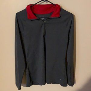 Fan skin now 1/4 zip workout running top